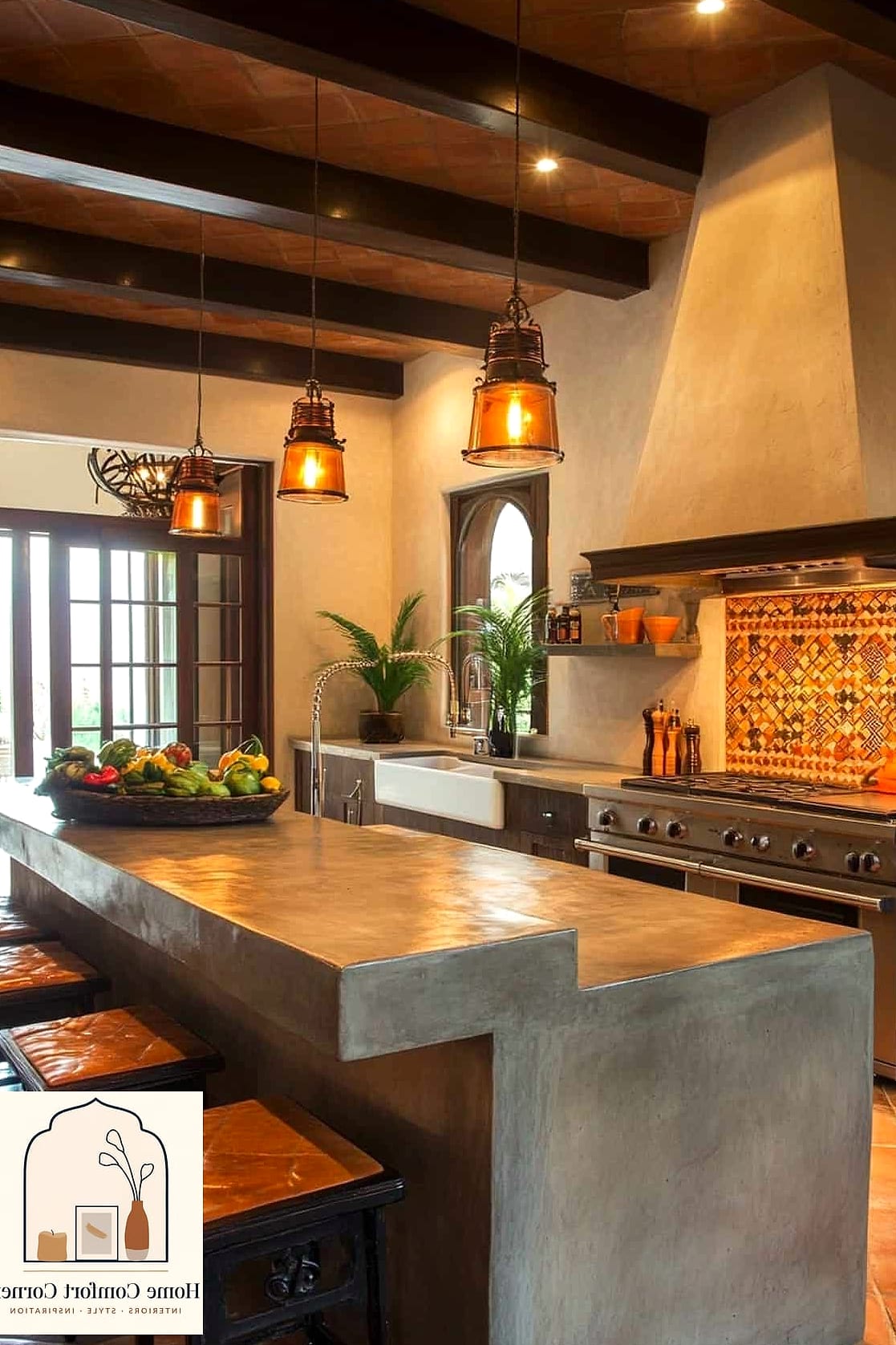 Concrete Countertops With Warm Undertones