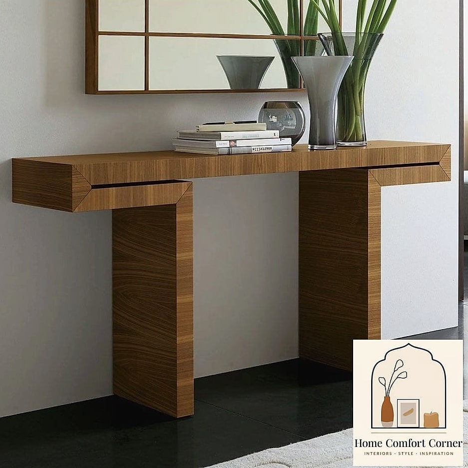 Console Table with Curated Decor