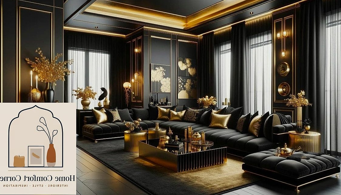 Contemporary Black and White Kitchen