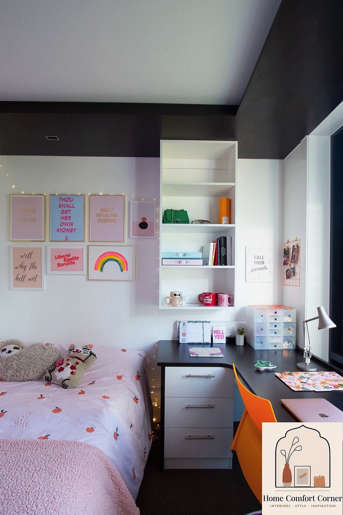 15 Student Room Decor Ideas Inspiration Boards You'll Want to Copy 14 A Coordinated Bedding Set as the Room's Color Base