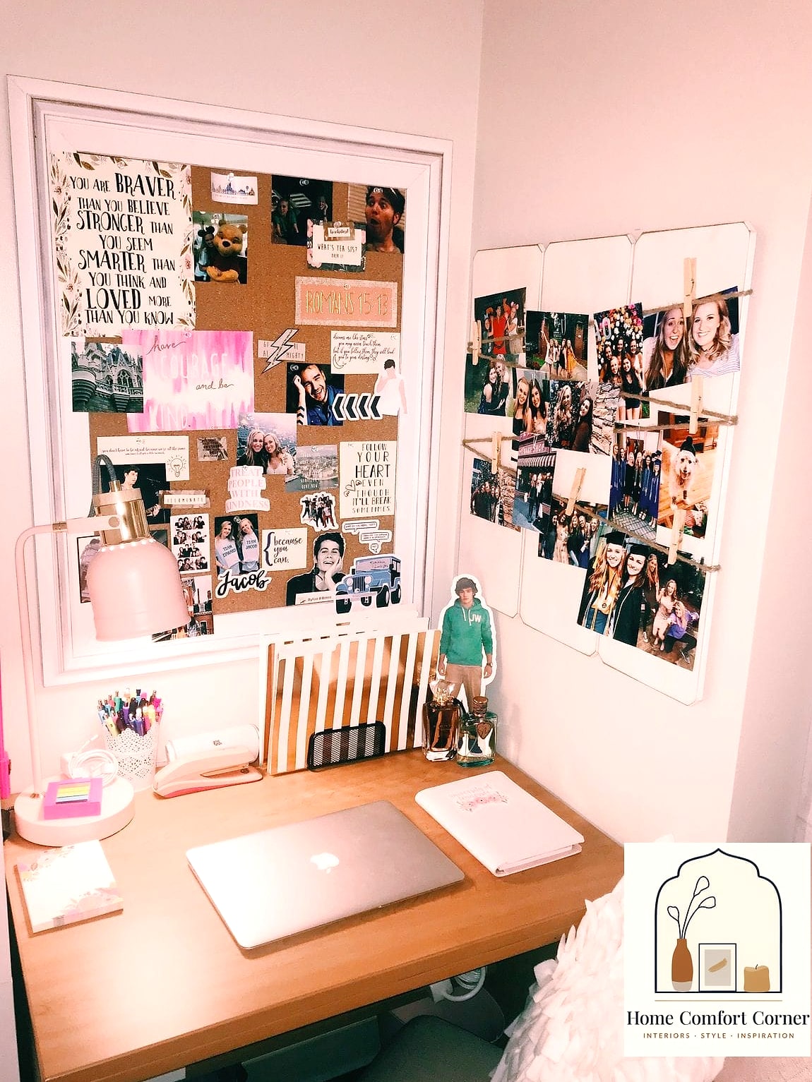 Cork Board Wall Made From Tiles