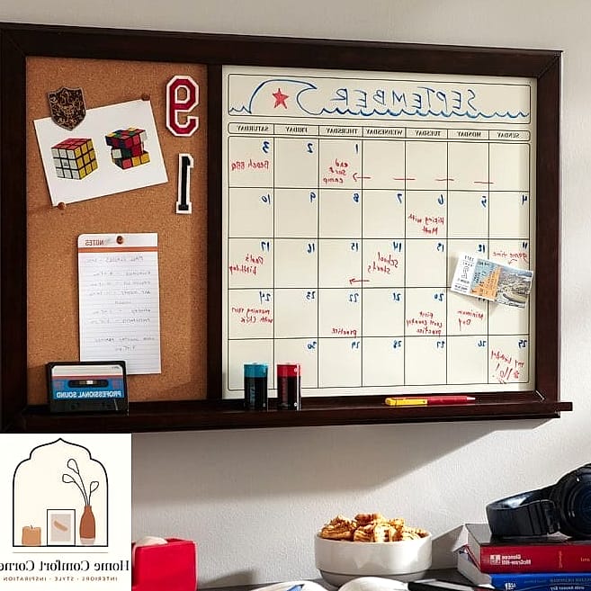 A Corkboard Calendar or Dry-Erase Wall Calendar