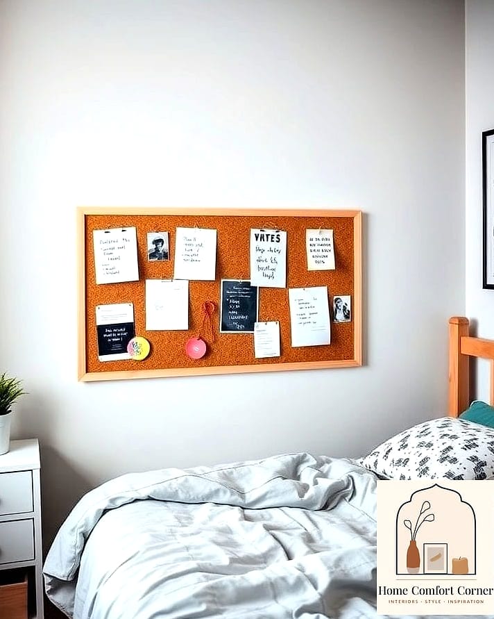 15 Student Room Decor Ideas Inspiration Boards You'll Want to Copy 5 A Corkboard or Pinboard Command Center