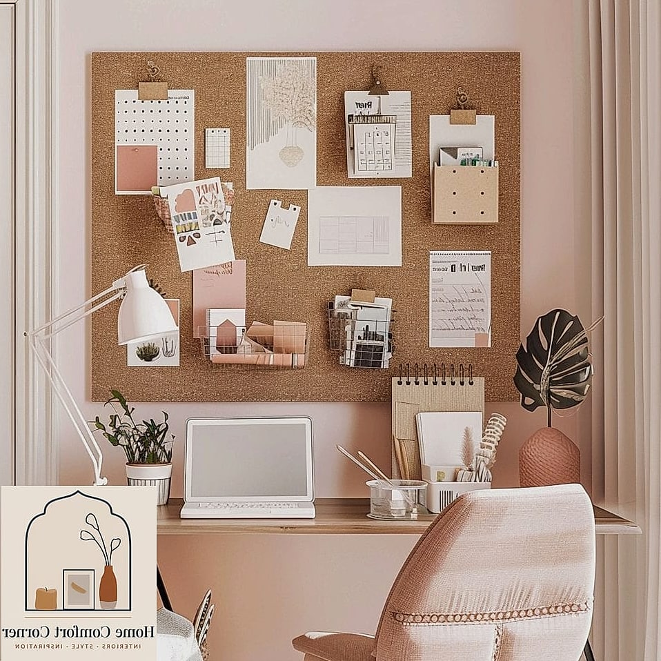 A Cork or Wood Accent Panel