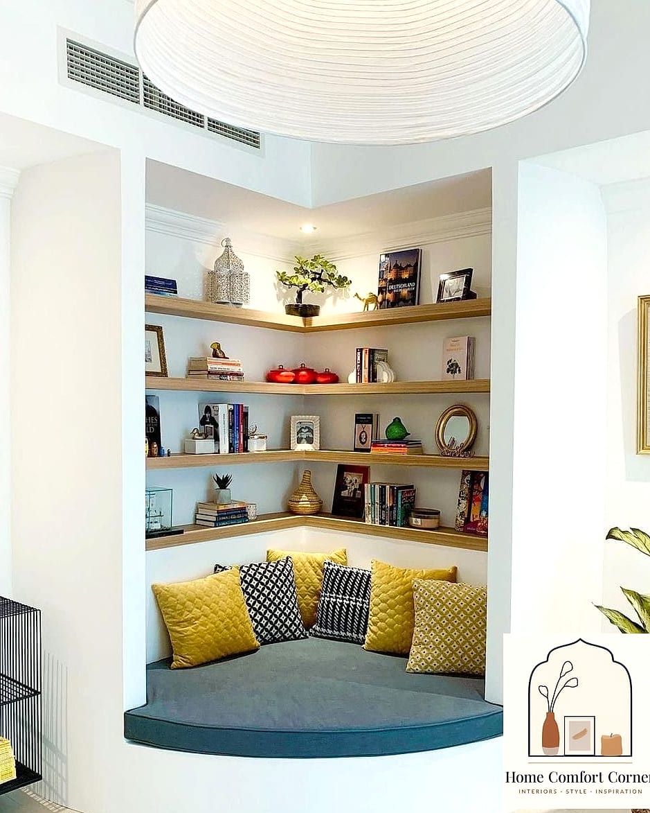Corner Study Nook Under the Stairs