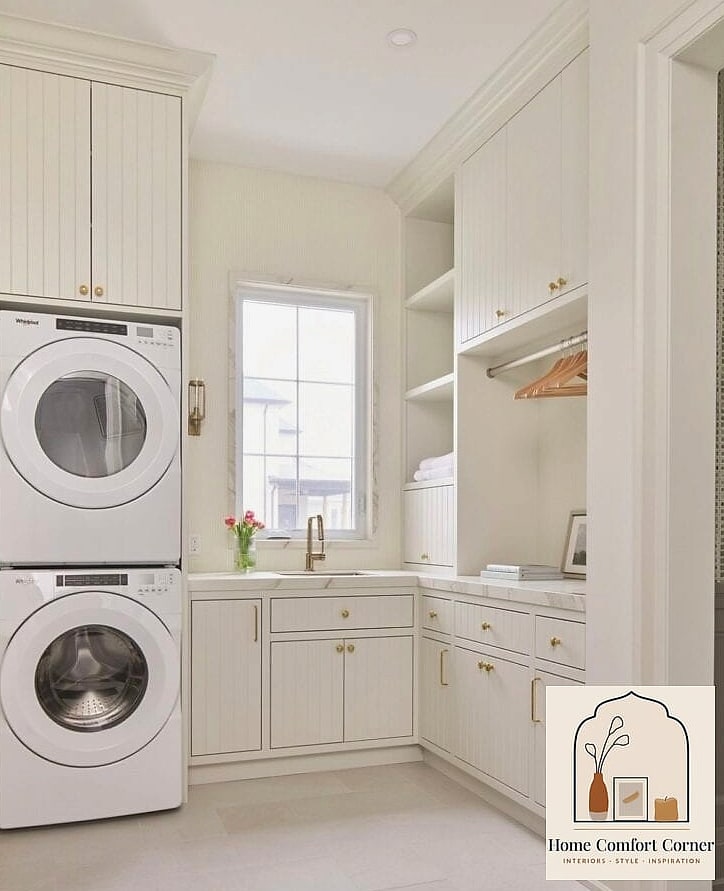 A Countertop Surface Over the Dryer