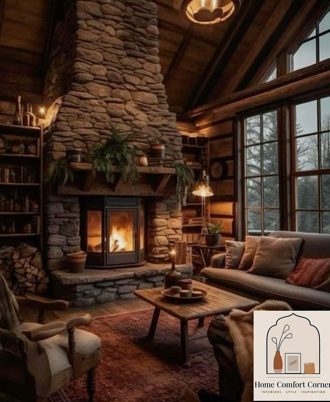 Cozy Cabin Living Room