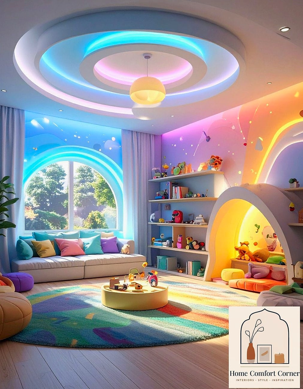 Cozy Layered Lighting Instead of One Overhead Fixture