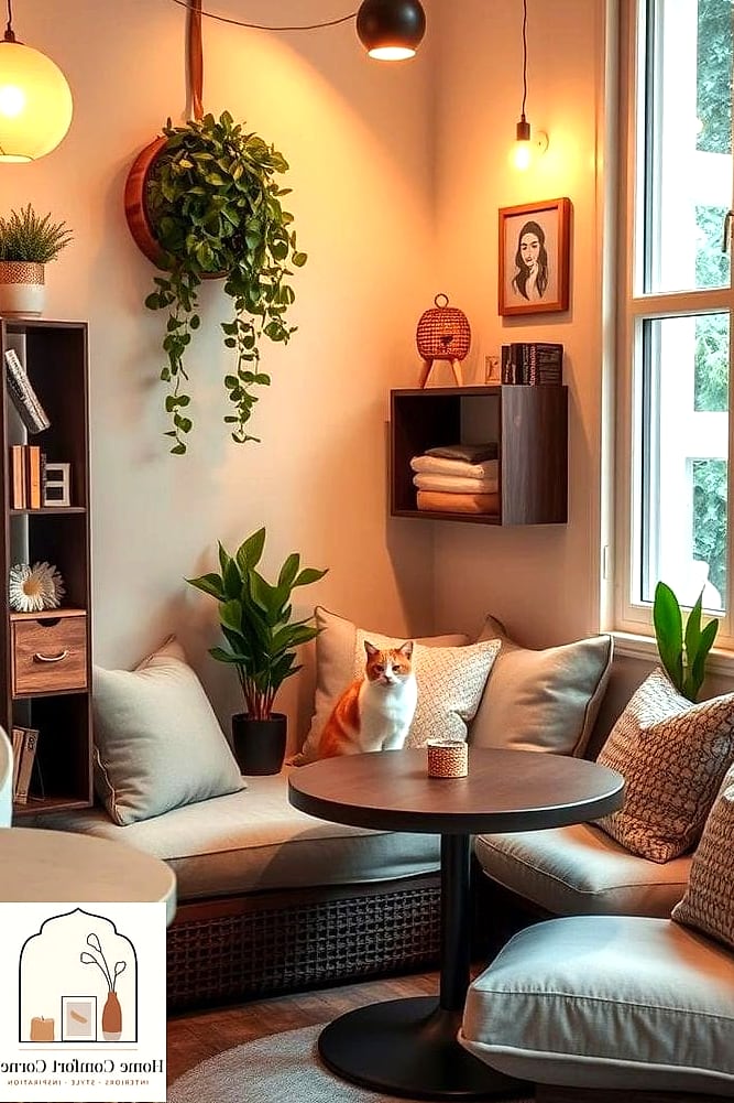 23 Stunning Cat Room Decor Ideas for Every Budget 7 A Cozy Reading Corner for You Both