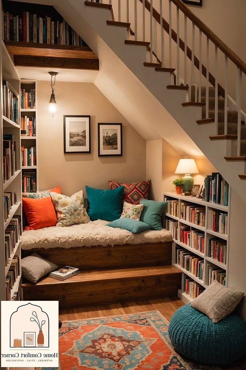Cozy Reading Nooks with Sculptural Chairs