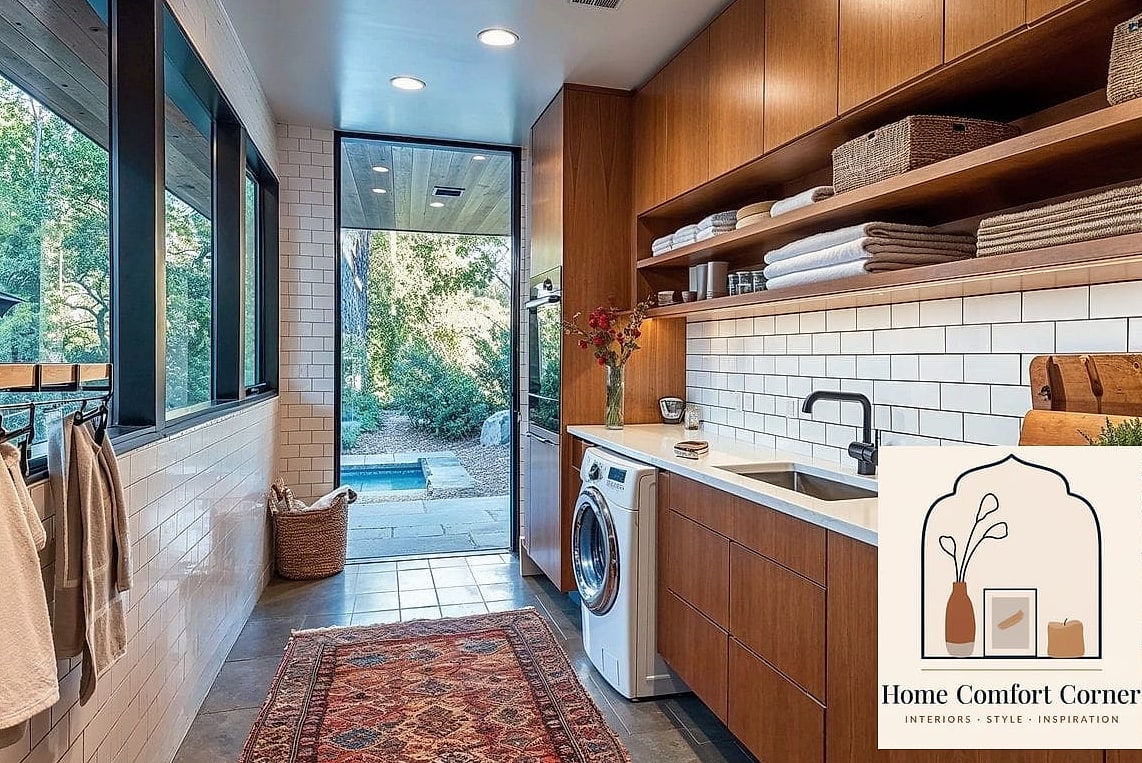 Cramped Laundry Room to Functional Mudroom Combo
