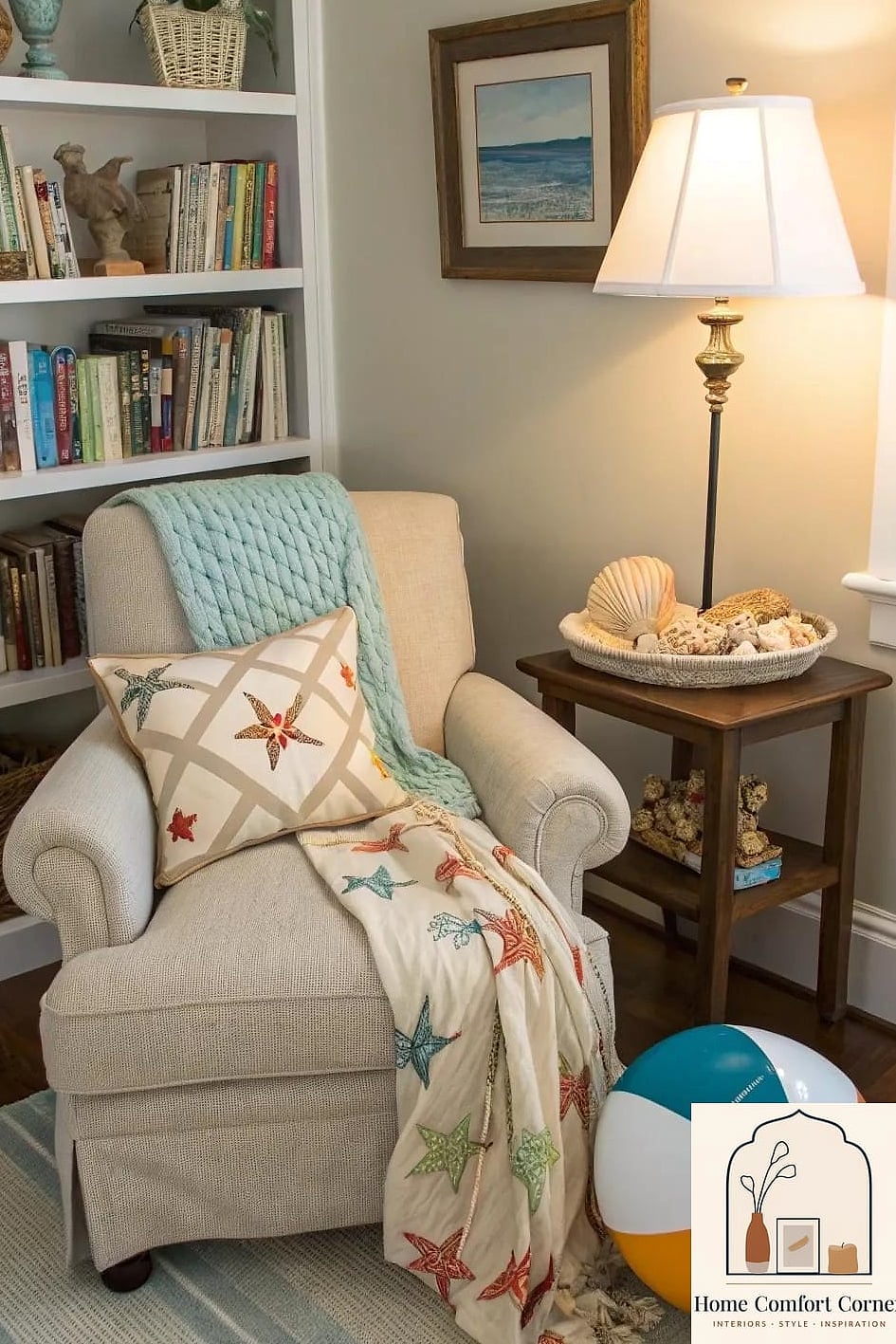 17 Beachy Room Decor Ideas That Work in Any Size Home 17 Create a Cozy Reading Nook by a Window