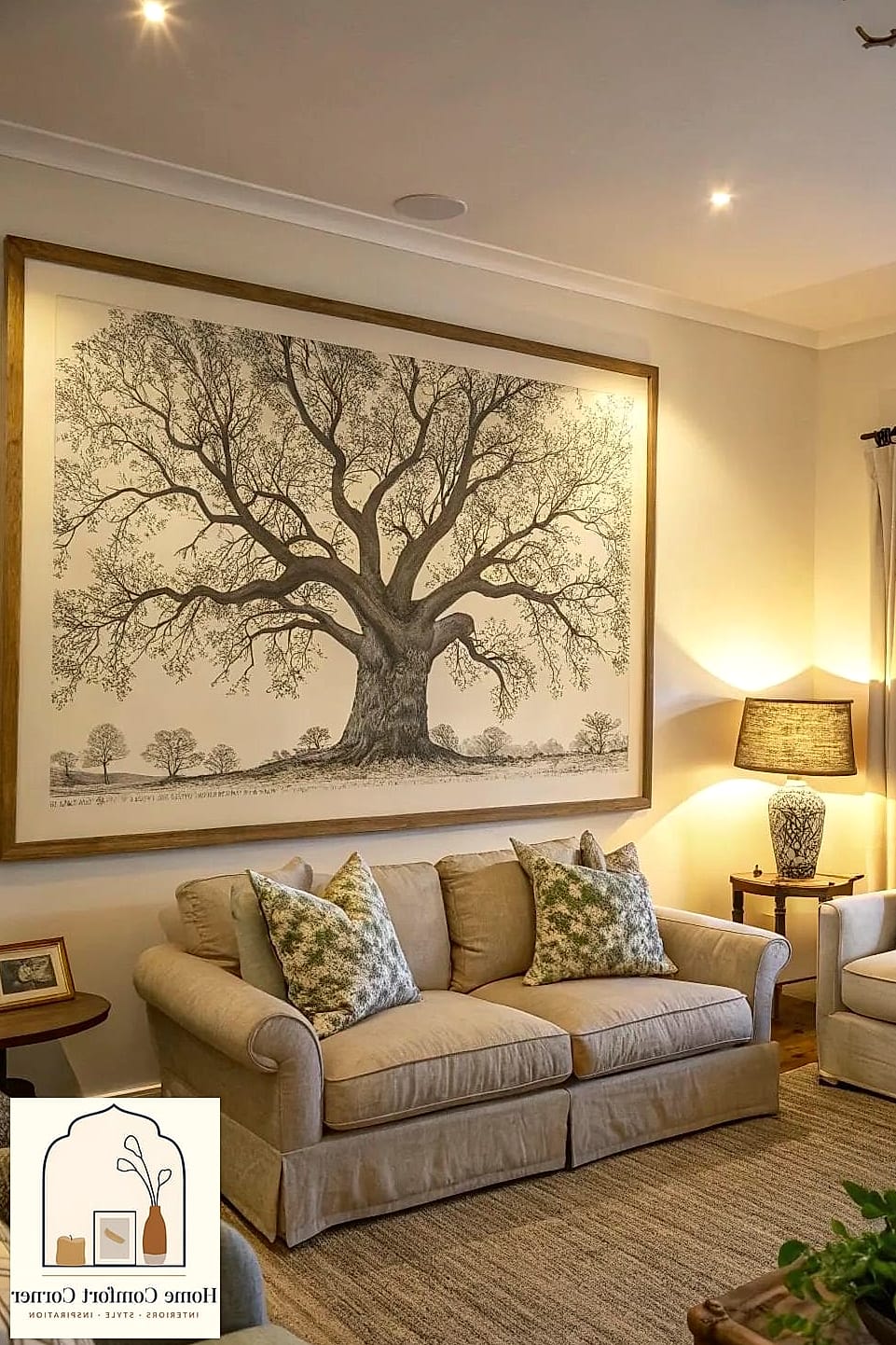 Create a Focal Point with Oversized Art