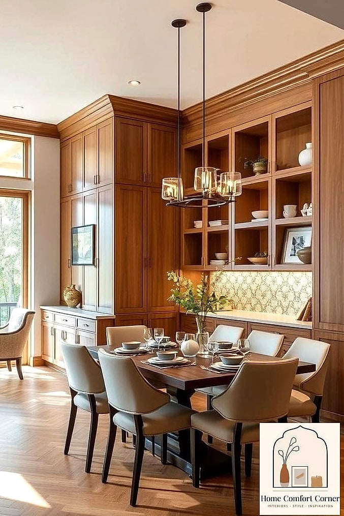 18 Dining Room Decor Ideas Before and After Transformations to Inspire 15 Creating a Built-In Bar or Beverage Station
