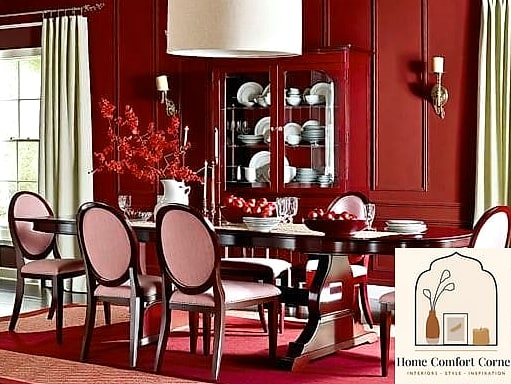 25 Red Room Decor Designs You Need to See Right Now 17 Crimson Dining Room Walls