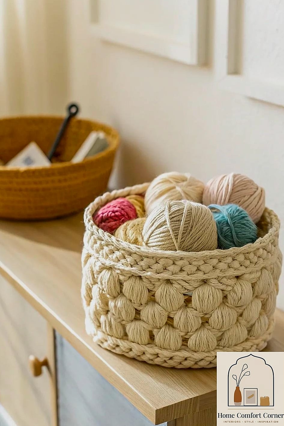 Crochet Basket for Storage