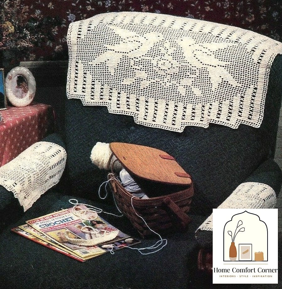 Crochet Chair Back Cover