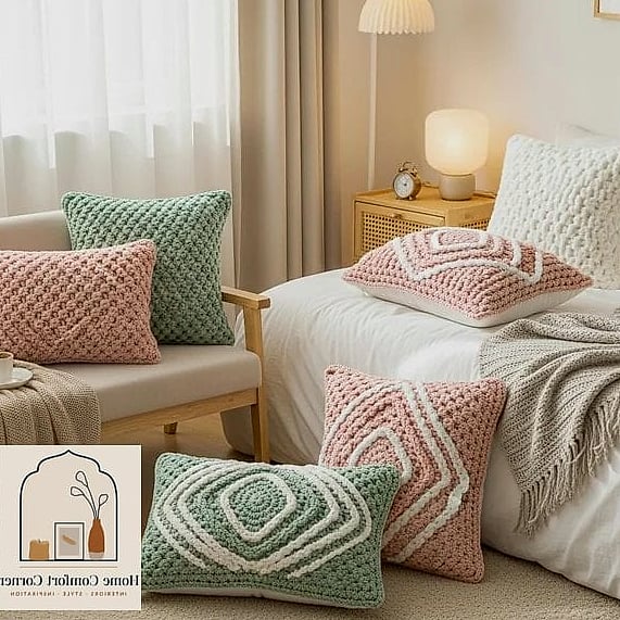 Crochet Pillow Covers
