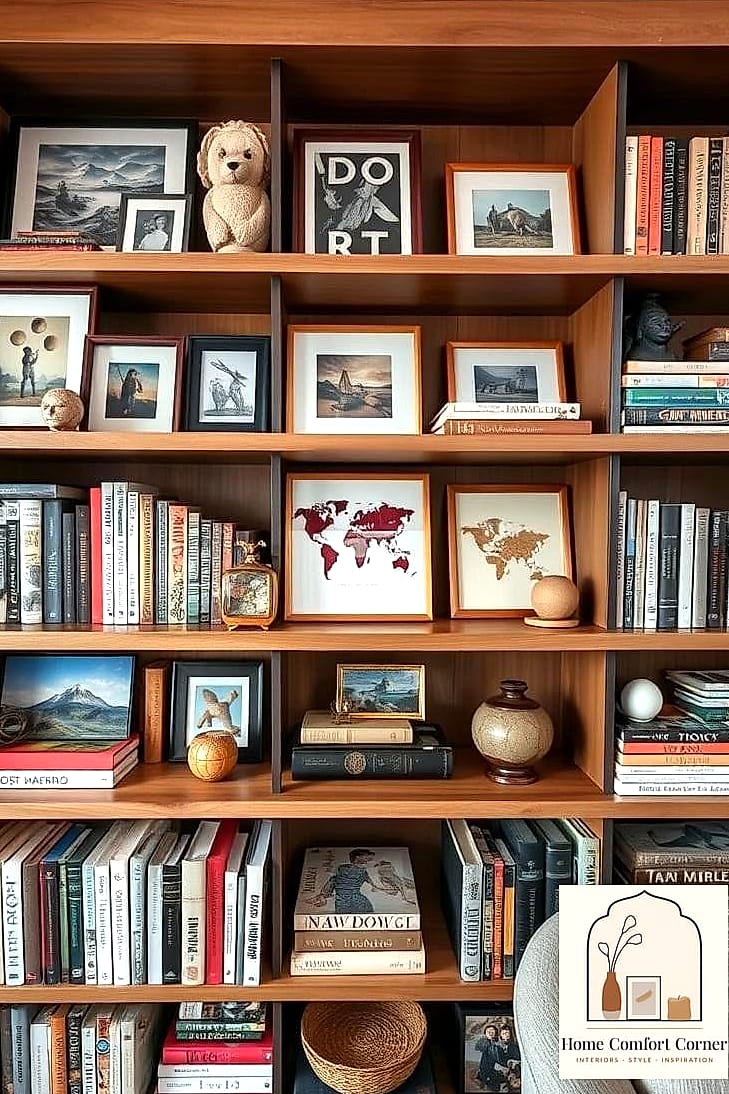 15 Student Room Decor Ideas Inspiration Boards You'll Want to Copy 8 A Curated Bookshelf with Color-Coded Spines