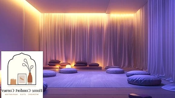21 Meditation Room Decor Concepts That Are Actually Achievable on a Budget 3 A Curtain-Divided Nook