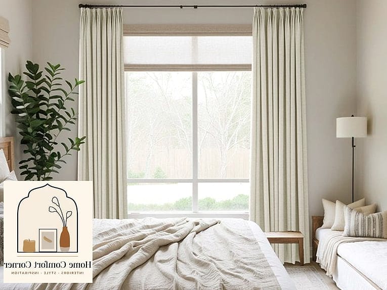 15 Tiny Room Ideas Ideas From Homes We Absolutely Love 9 Curtains Hung Higher Than the Window Frame