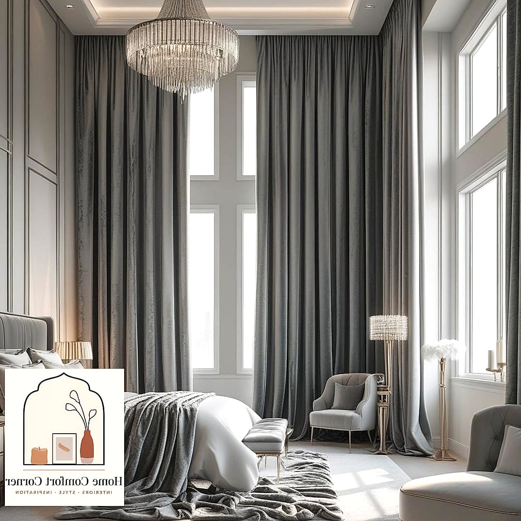 Curtains Hung Closer to the Ceiling
