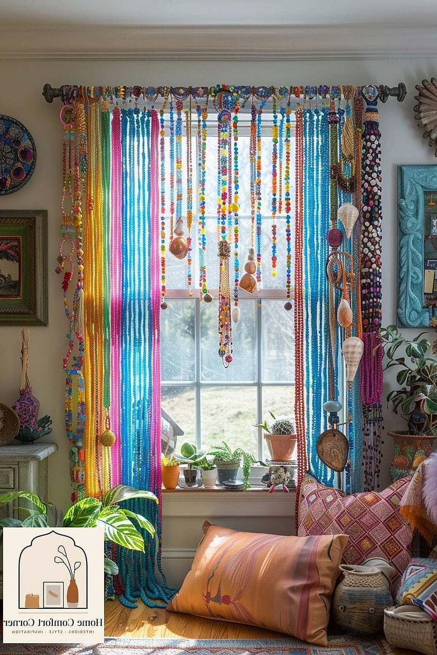 Curtains Instead of Cabinet Doors