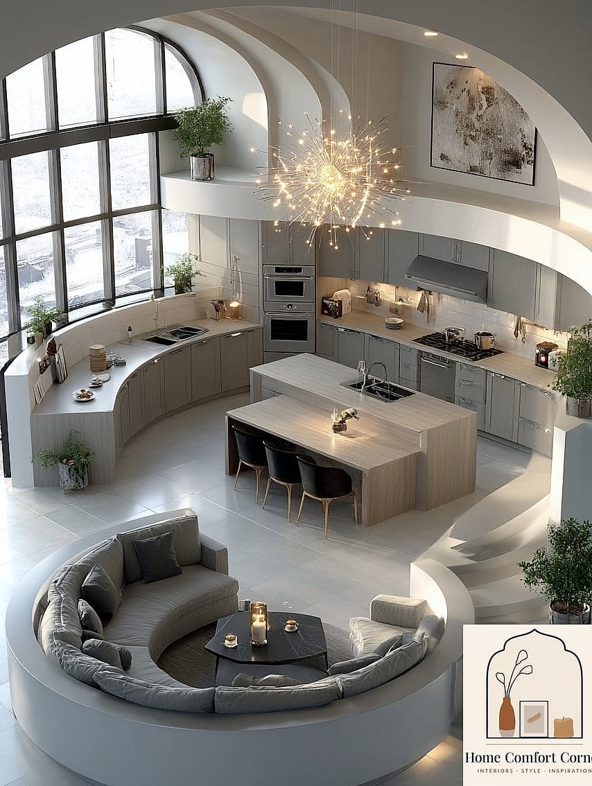 Curved Furniture and Soft Architectural Lines
