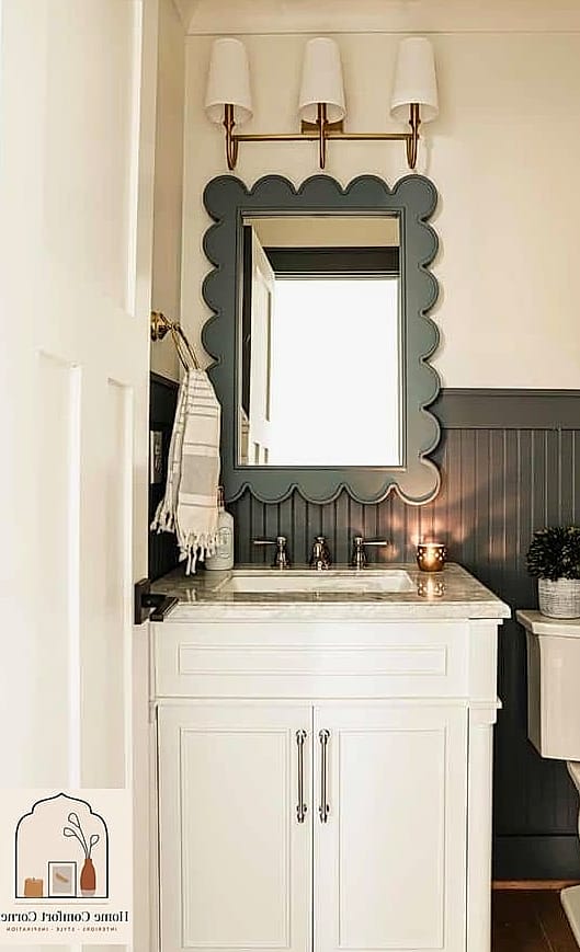 Curved or Scalloped Vanity