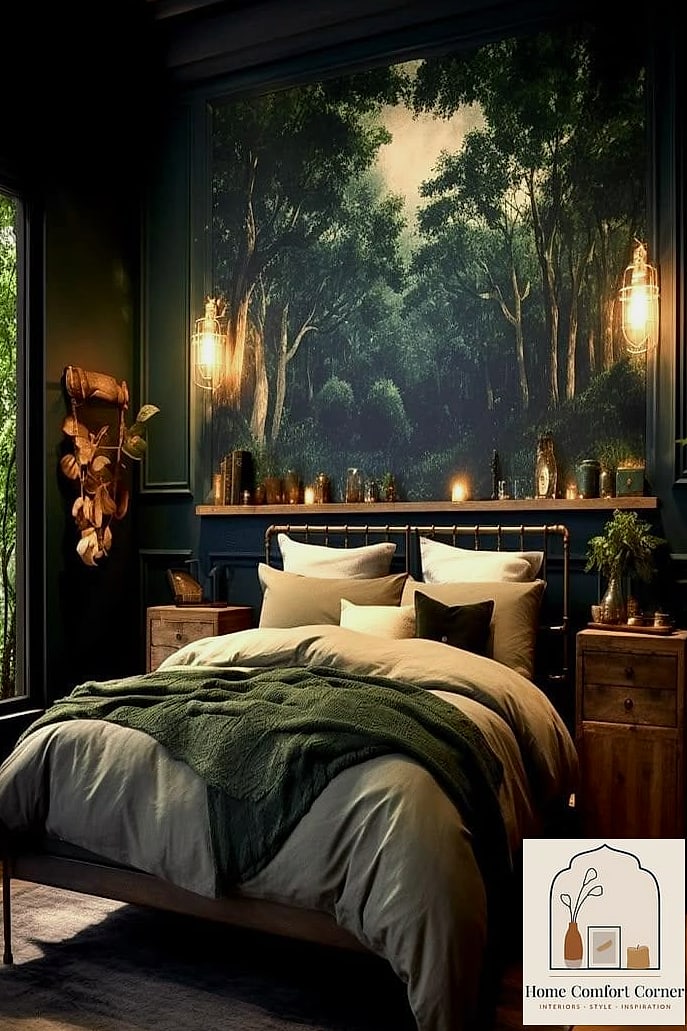 25 Green Room Decor Looks We're Obsessed With This Year 3 Dark Forest Green Home Office