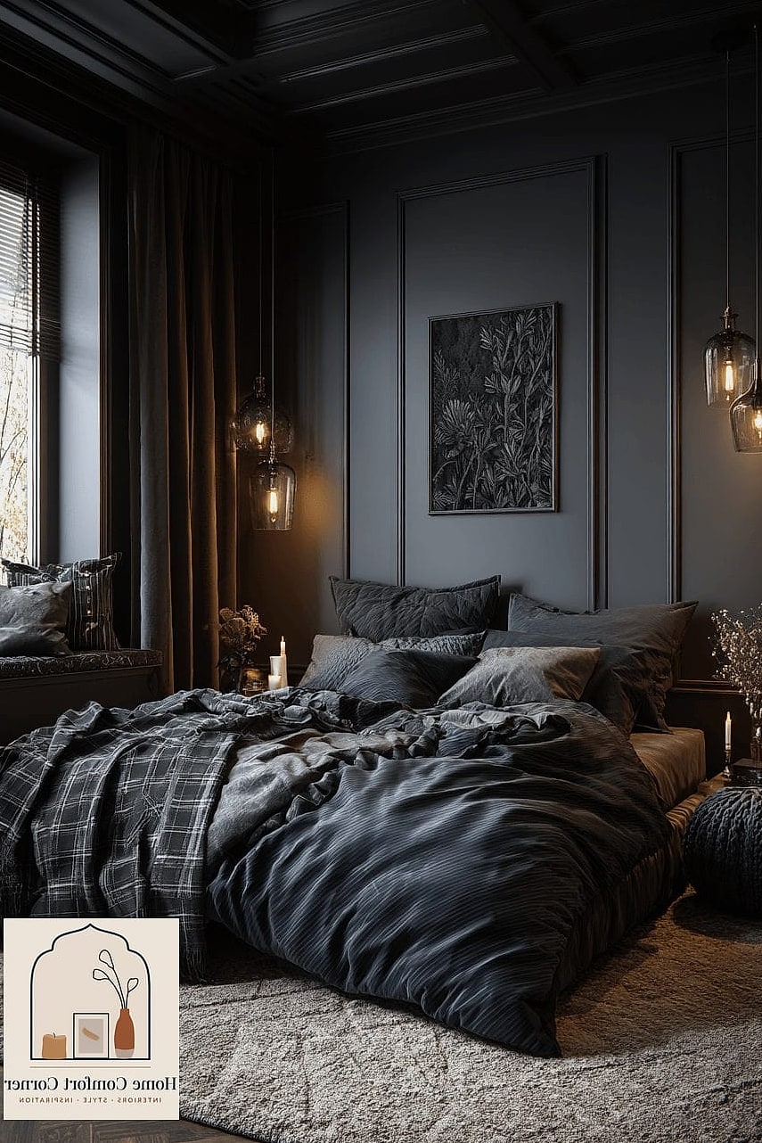 15 Guest Room Ideas Before and After Transformations to Inspire 3 Dark and Moody Guest Suite