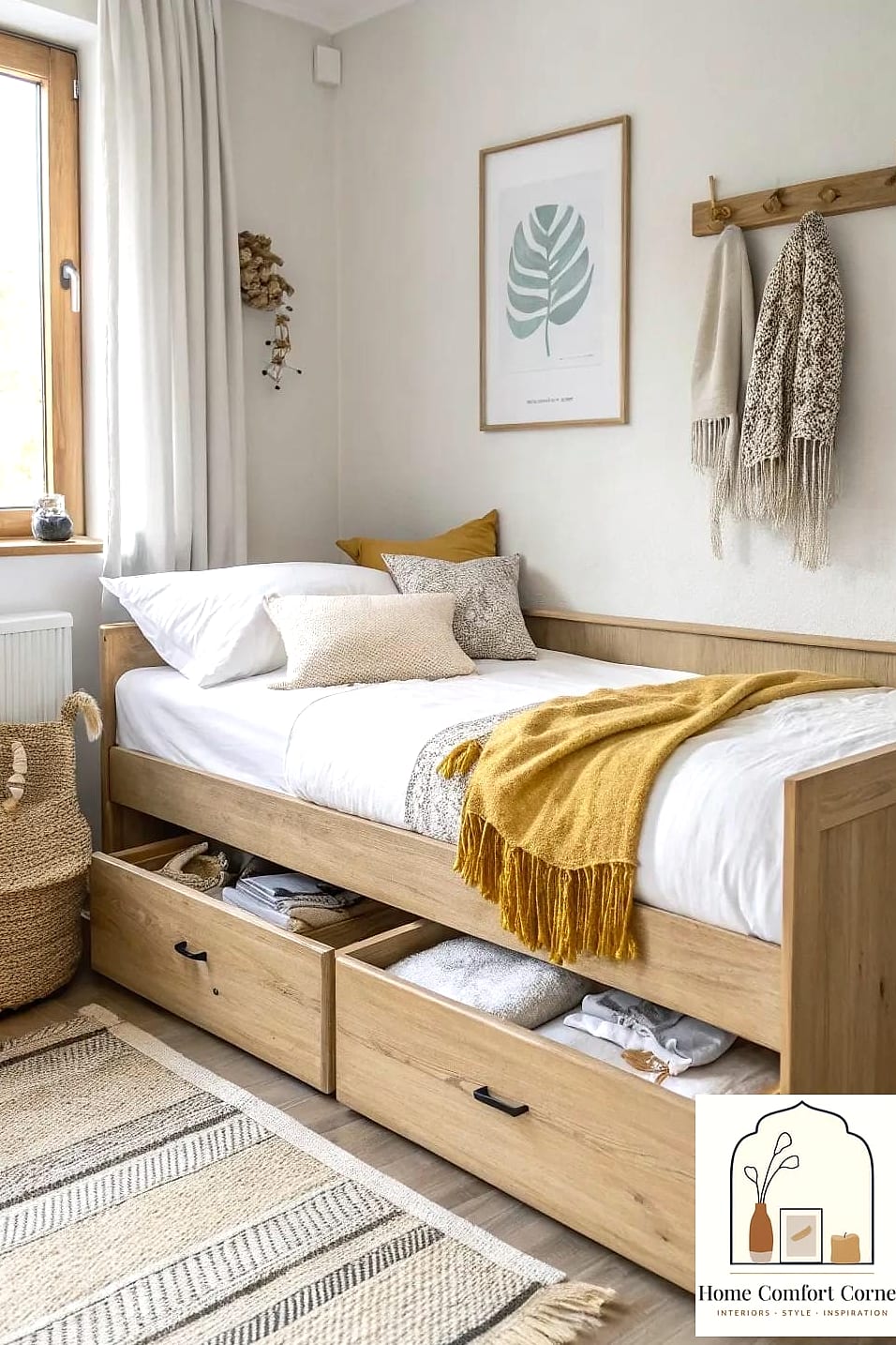 15 Tiny Room Ideas Ideas From Homes We Absolutely Love 4 A Daybed Instead of a Traditional Bed Frame