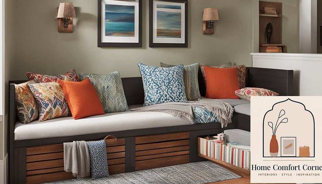 A Daybed Instead of a Traditional Sofa in Small Living Rooms