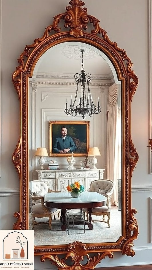 Decorative Mirrors with Ornate Frames