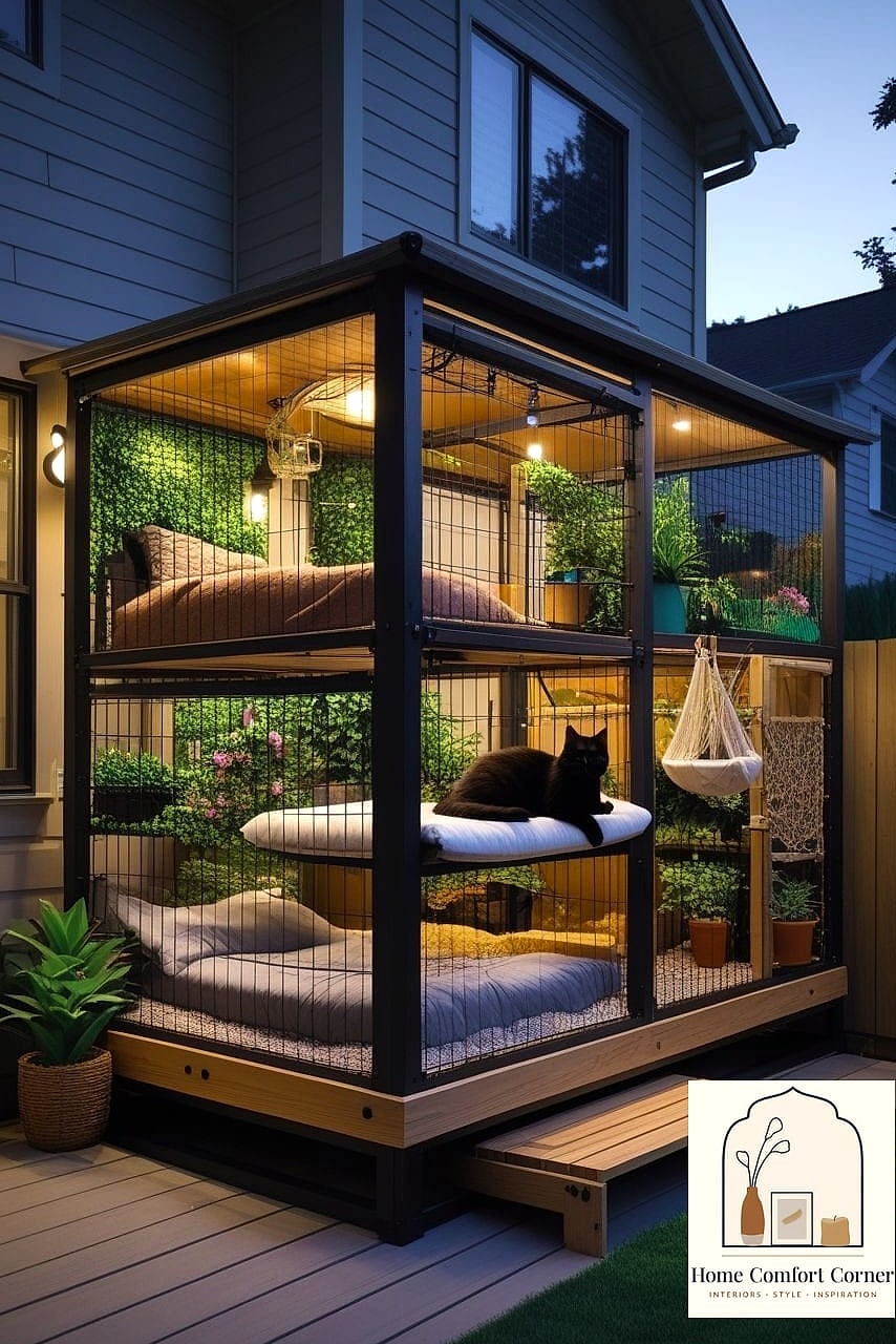 23 Stunning Cat Room Decor Ideas for Every Budget 3 A Dedicated Catio Nook by the Window