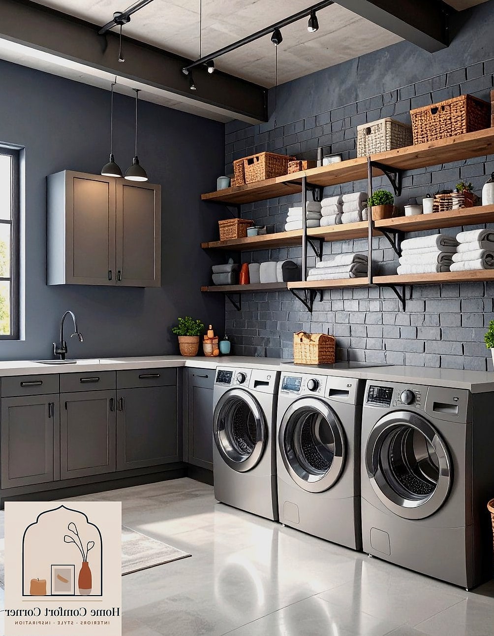 A Deep Broom Closet Beside the Machines