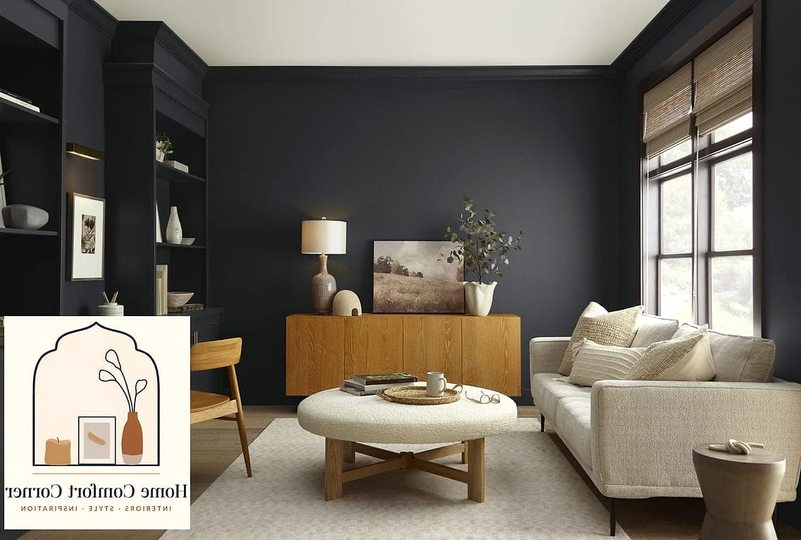 14 Aesthetic Room Paint Ideas Perfect for Every Home Style 4 Deep Charcoal for Moody, Modern Rooms