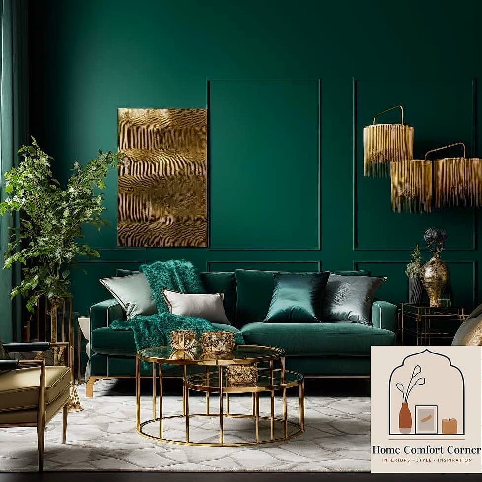 Deep Emerald Accent Wall