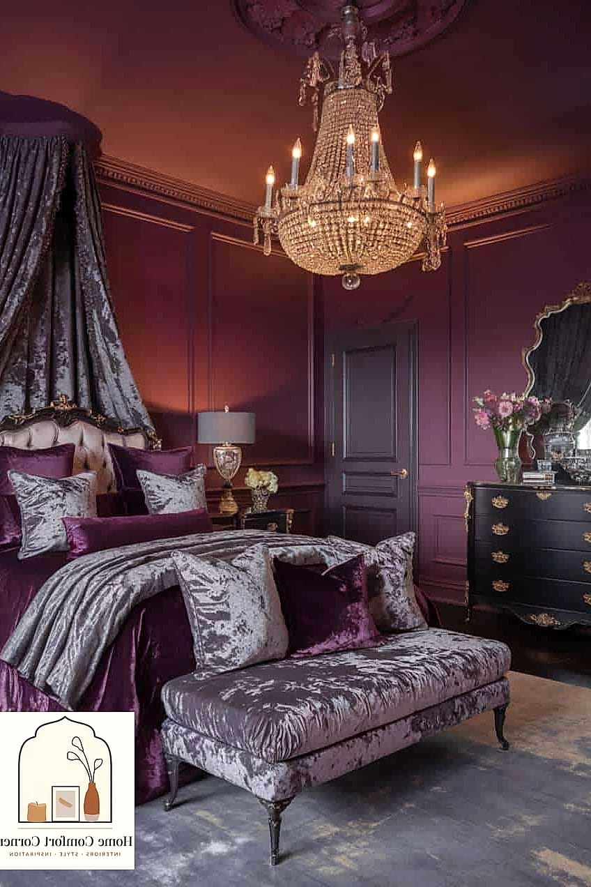 Deep Plum Accent Wall