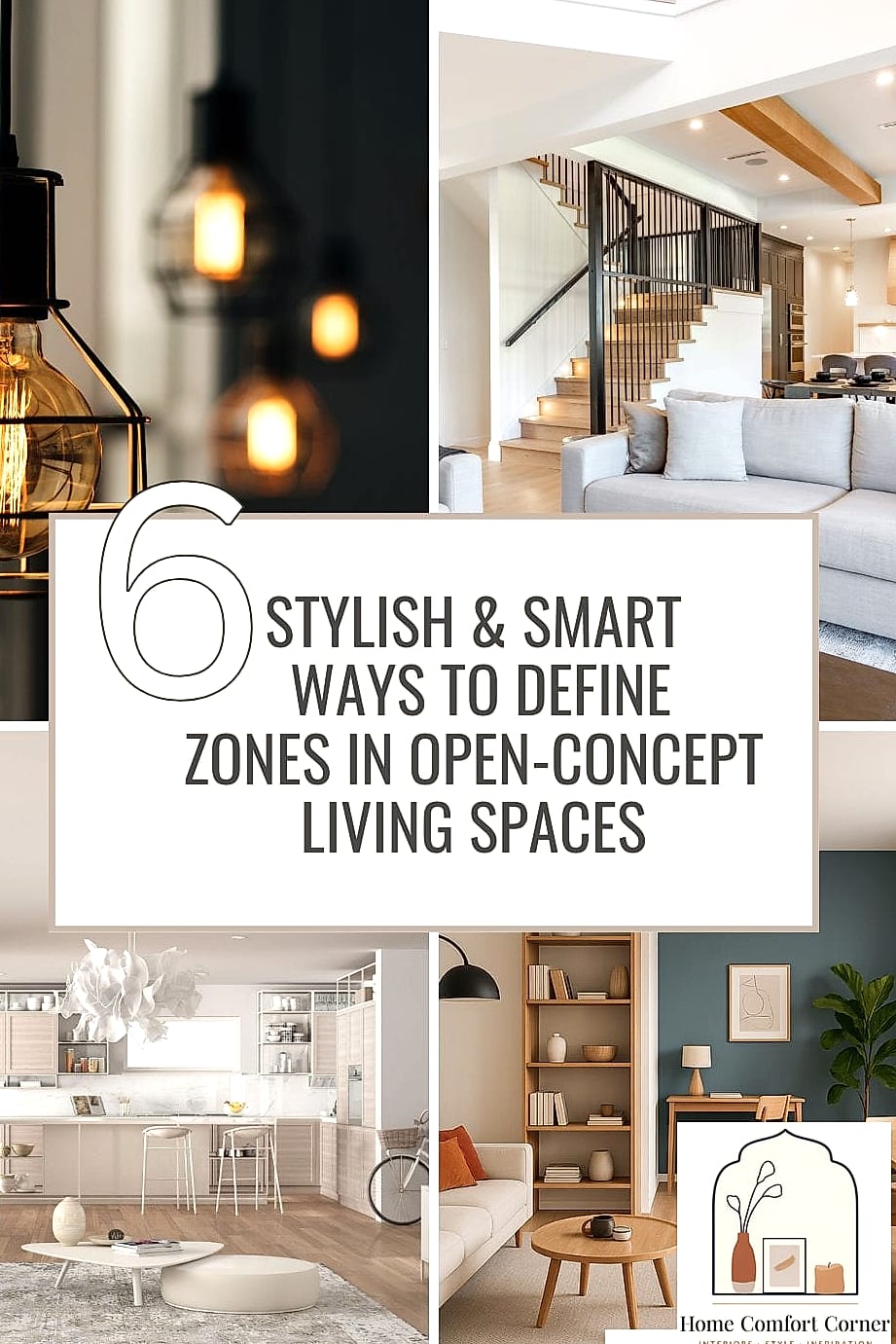 Define Zones in Open-Concept Spaces With Rugs and Furniture Placement