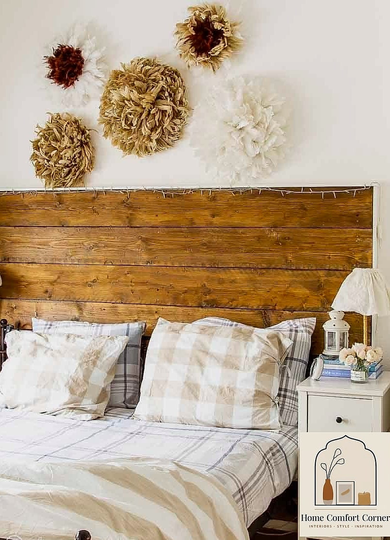 DIY Headboard from Reclaimed Wood