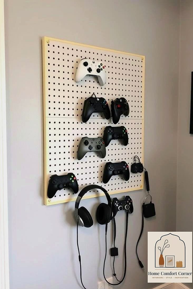 DIY Pegboard Organization Wall