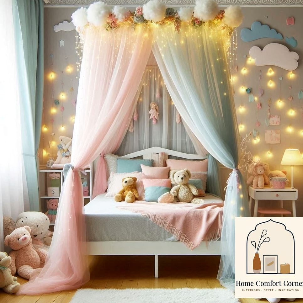 Dreamy Pastel Cloud Room