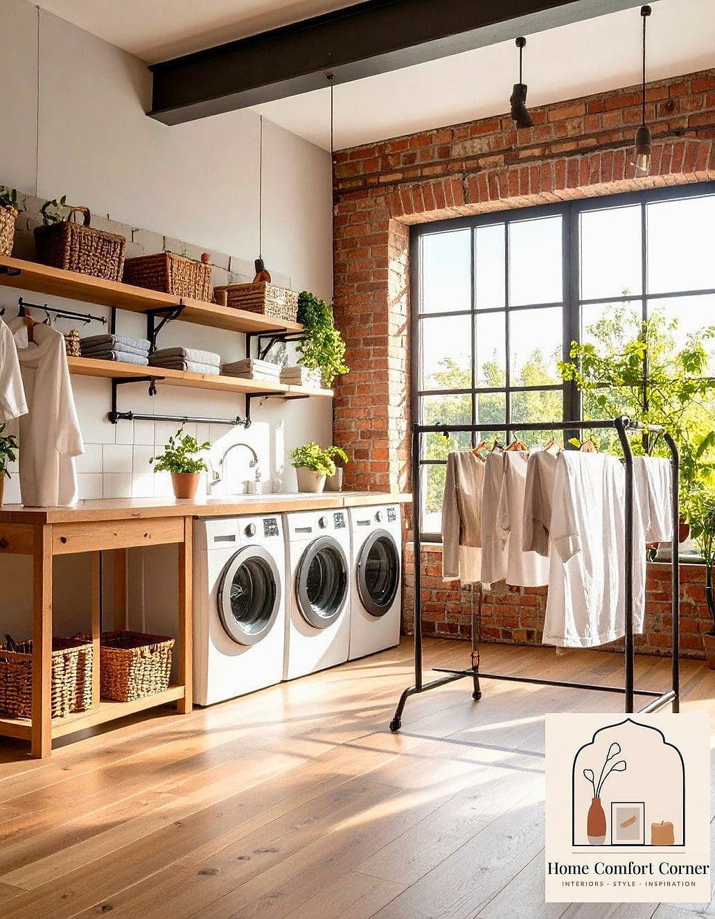 A Drying Rack Built Into the Wall