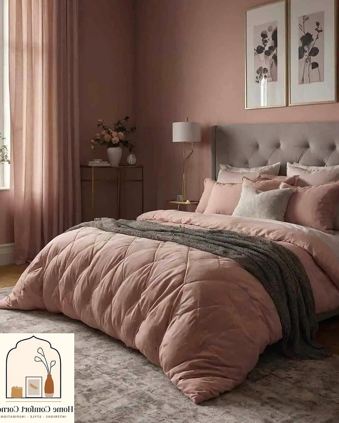 17 Pink Room Aesthetic Decor Inspiration Boards You'll Want to Copy 2 Dusty Rose and Warm Wood