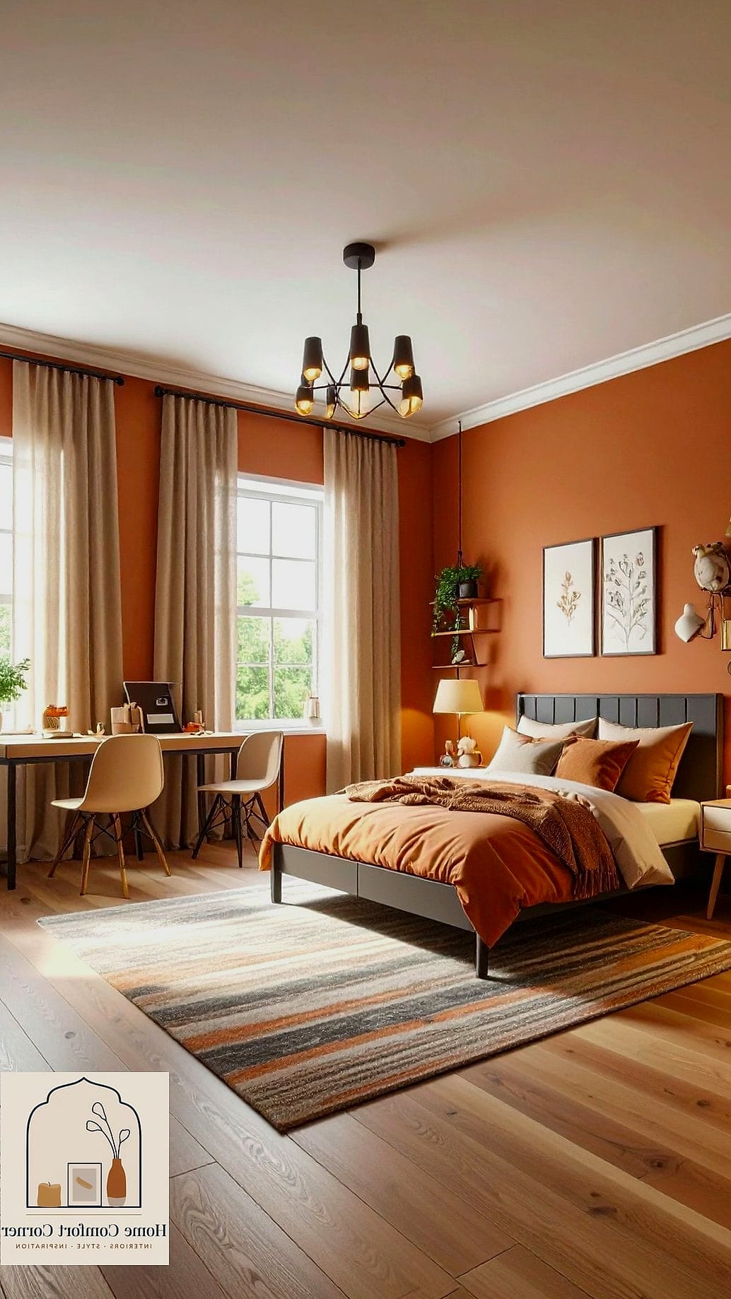 Earthy Terracotta and Olive Green Palette