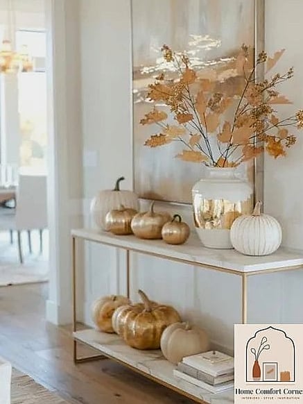 Empty Console Table to Curated Entry Display