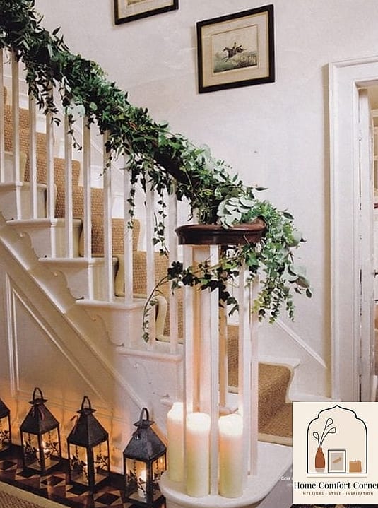 Empty Stair Landing to Styled Reading Nook