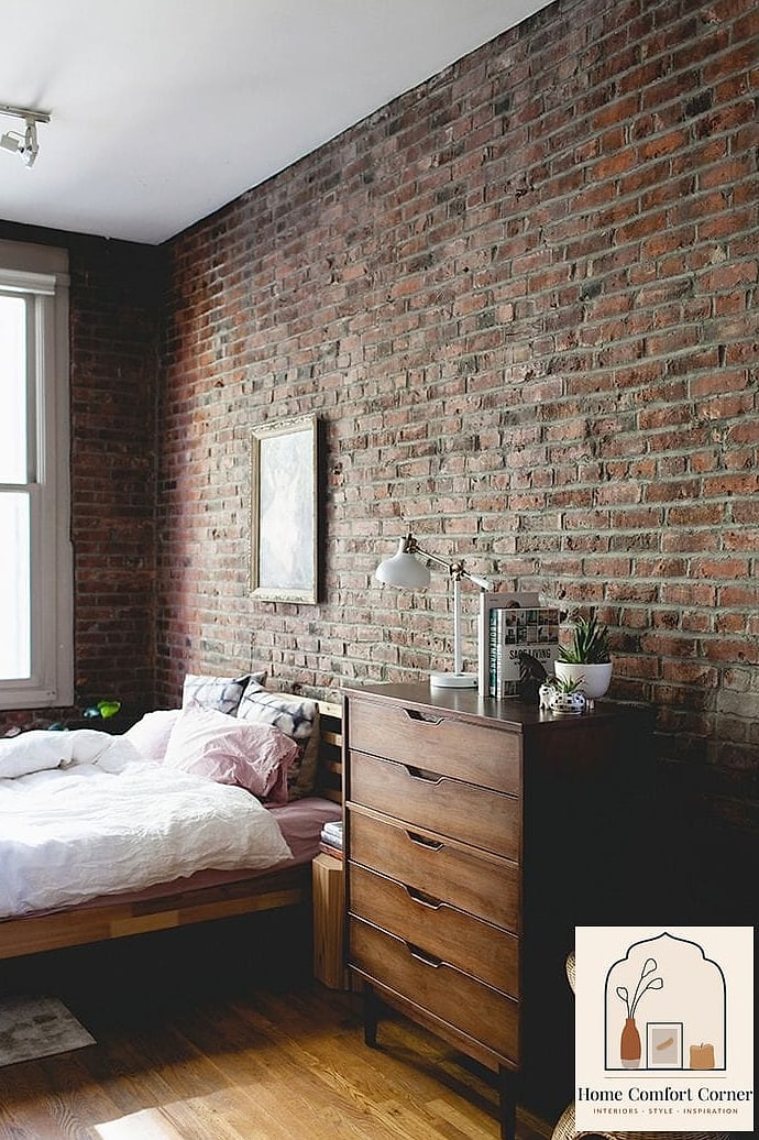 21 Stunning Mens Room Decor Ideas for Every Budget 9 Exposed Brick or Faux Brick Panel