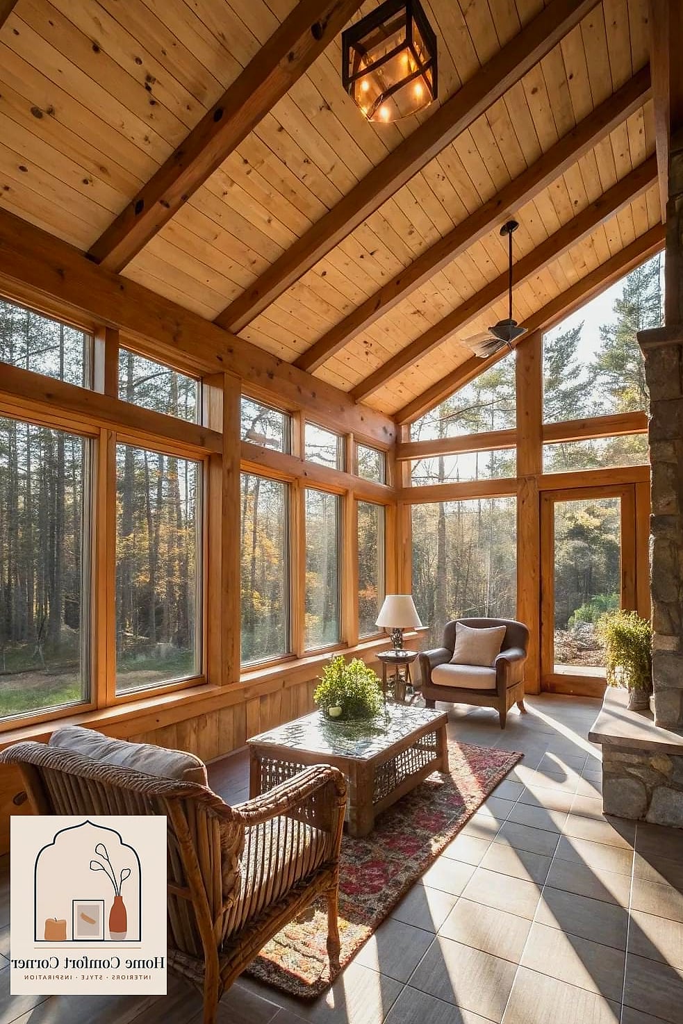 Exposed Wood Beams Overhead